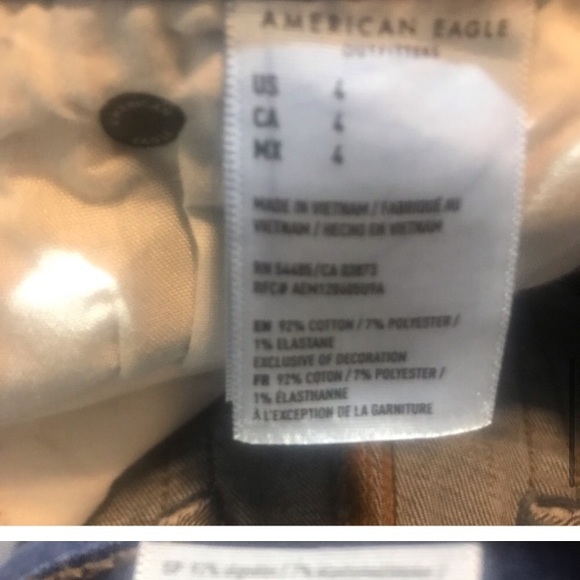 2 for $20 American Eagle Distressed Jean Shorts  size 4 - Picture 7 of 9